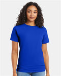 Hanes 5280 Athletic Royal — on model front