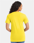 Hanes 5280 Athletic Yellow — on model back