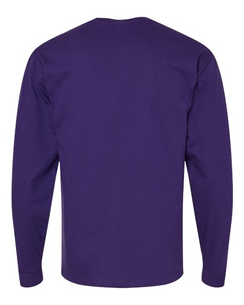 Hanes 5286 Athletic Purple — back