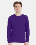 Hanes 5286 Athletic Purple — on model front