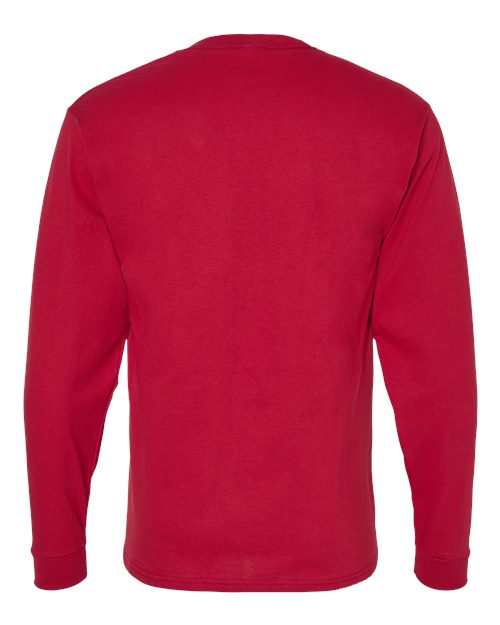 Hanes 5286 Athletic Crimson — back