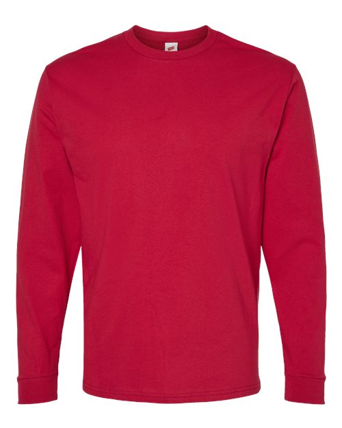 Hanes 5286 Athletic Crimson — front
