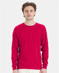 Hanes 5286 Athletic Crimson — on model front