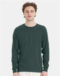 Hanes 5286 Athletic Dark Green — on model front