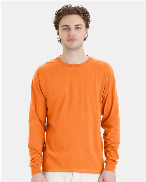 Hanes 5286 Tennessee Orange — on model front