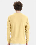 Hanes 5286 Athletic Gold — on model back