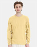 Hanes 5286 Athletic Gold — on model front