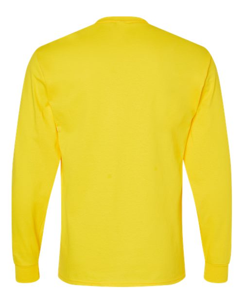 Hanes 5286 Athletic Yellow — back