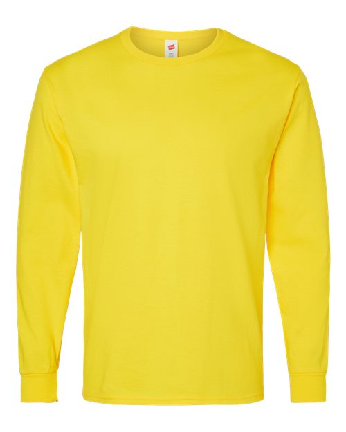 Hanes 5286 Athletic Yellow — front
