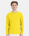 Hanes 5286 Athletic Yellow — on model front