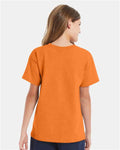 Hanes 5480 Tennessee Orange — on model back