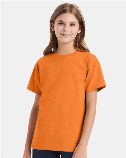Hanes 5480 Tennessee Orange — on model front