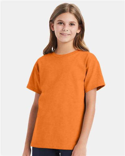 Hanes 5480 Tennessee Orange — on model front