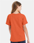 Hanes 5480 Texas Orange — on model back