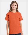 Hanes 5480 Texas Orange — on model front
