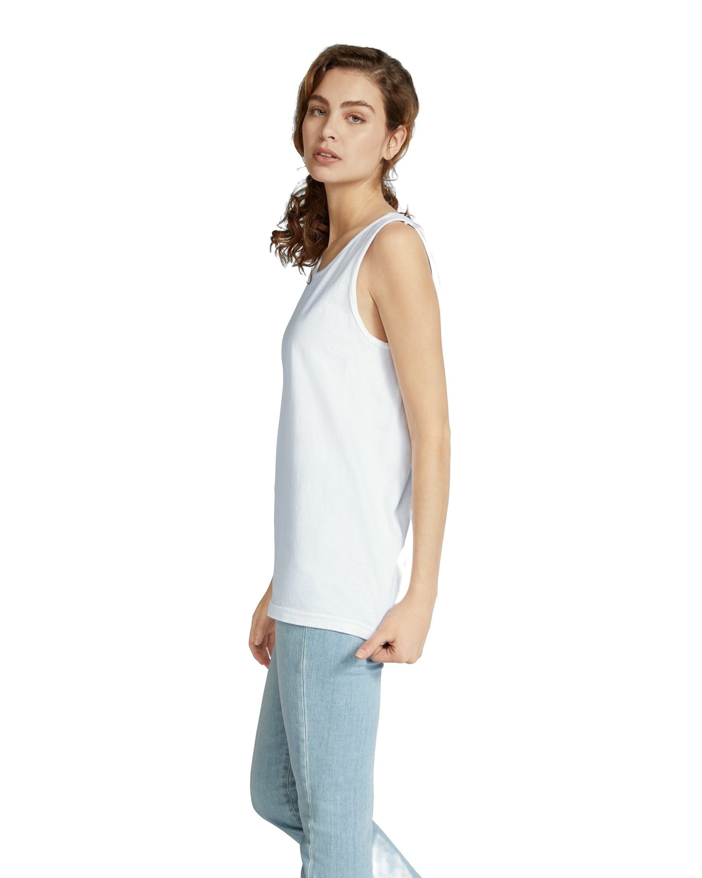Unisex Heavyweight RS Tank - White