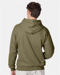 Hanes F170 Oregano — on model back