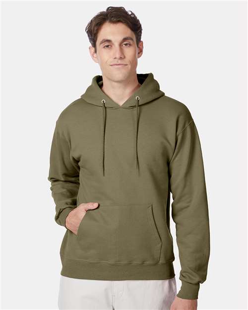 Hanes F170 Oregano — on model front