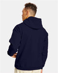 Hanes P170 Athletic Navy — on model back