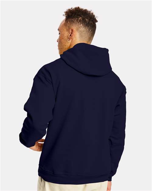 Hanes P170 Athletic Navy — on model back