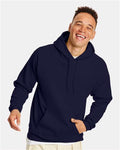 Hanes P170 Athletic Navy — on model front