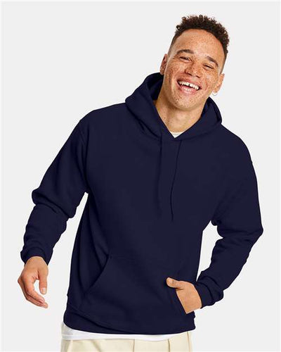Hanes P170 Athletic Navy — on model front