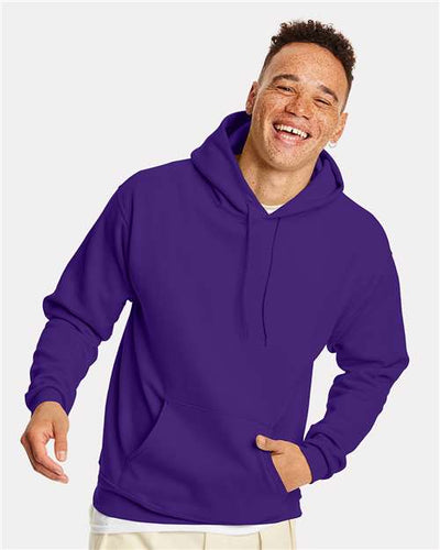 Hanes P170 Athletic Purple — on model front