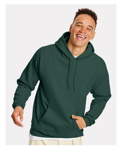 Hanes P170 Athletic Dark Green — on model front