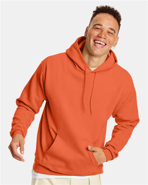 Hanes P170 Texas Orange — on model front