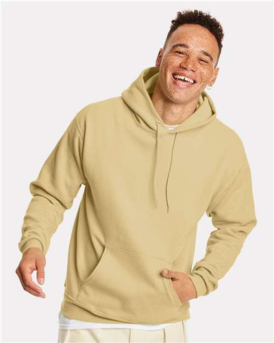 Hanes P170 Athletic Gold — on model front