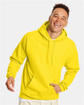 Hanes P170 Athletic Yellow — on model front