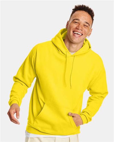 Hanes P170 Athletic Yellow — on model front