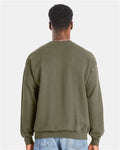 Hanes RS160 Fatigue Green — on model back