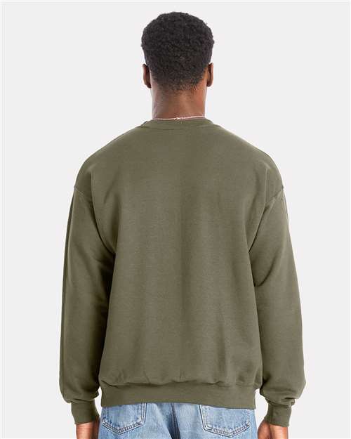 Hanes RS160 Fatigue Green — on model back