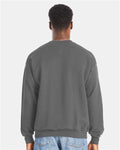 Hanes RS160 Smoke Grey — on model back