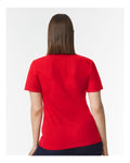 Gildan 64800L Cherry Red — on model back