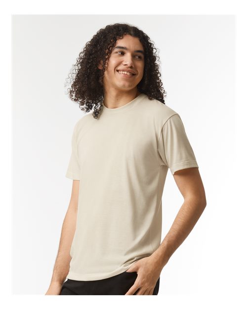 American Apparel TR401 Tri-Cream — on model side