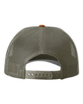 Richardson 115 Cream/ Loden Green/ Dark Orange — back