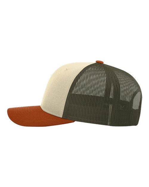 Richardson 115 Cream/ Loden Green/ Dark Orange — direct side