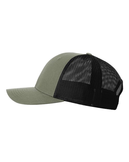 Richardson 115 Loden Green/ Black — direct side