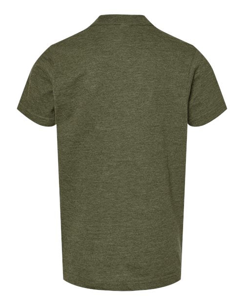 Tultex 235 Heather Military Green — back