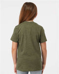 Tultex 235 Heather Military Green — on model back