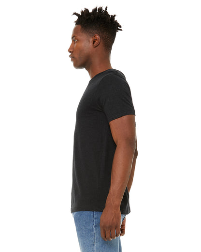 Unisex Sueded T-Shirt - Heather Black