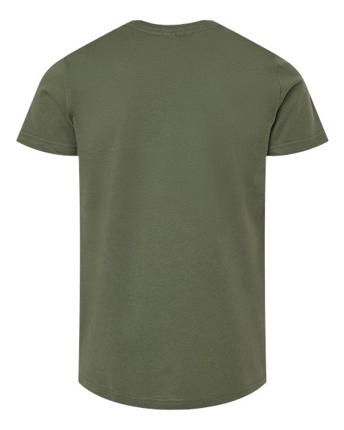 BELLA + CANVAS 3001Y Military Green — back