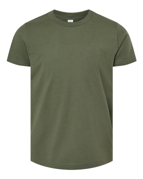 BELLA + CANVAS 3001Y Military Green — front