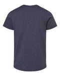 BELLA + CANVAS 3001YCVC Heather Midnight Navy — back