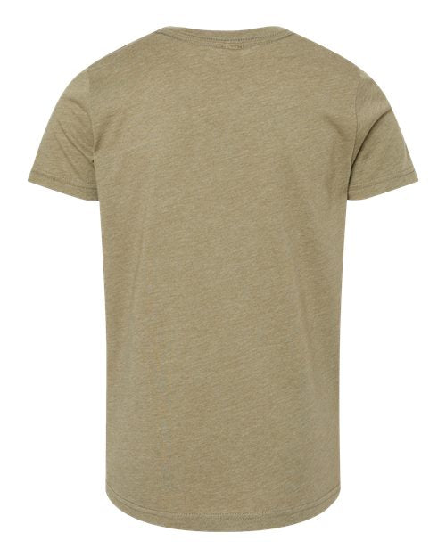 BELLA + CANVAS 3001YCVC Heather Olive — back
