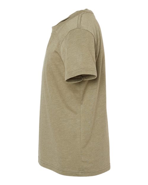 BELLA + CANVAS 3001YCVC Heather Olive — direct side