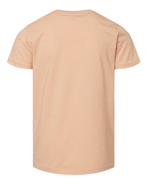 BELLA + CANVAS 3001YCVC Heather Peach — back