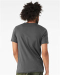 BELLA + CANVAS 3413 Solid Asphalt Triblend — on model back